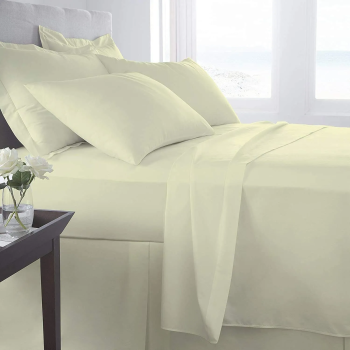 400 Thread Count Flat Sheet 100% Cotton 2 Colours