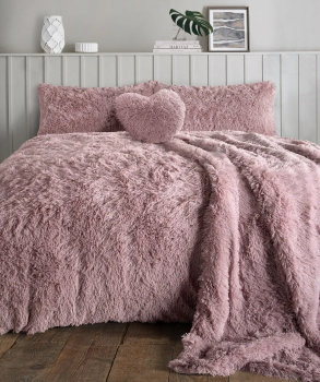 Alaska Fur Fleece Duvet Cover Set Cuddles All Sizes 9 Colours